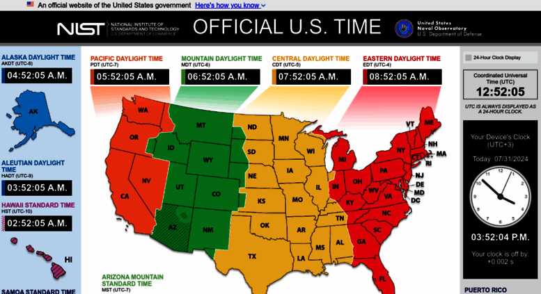 Access nist.time.gov. National Institute of Standards and Technology | NIST