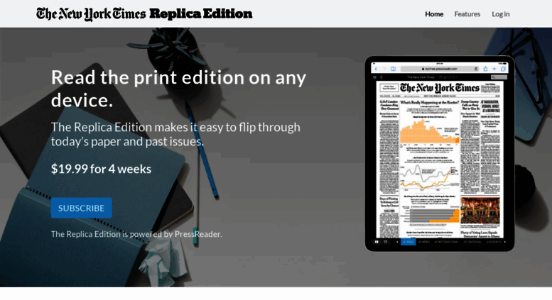 Image result for new york times replica edition