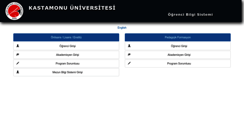 access obs kastamonu edu tr ogrenci isleri bilgi sistemi