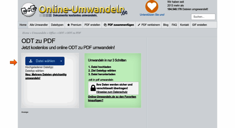 Access Odt Zu Pdf Online Umwandeln De Odt Zu Pdf Dateien Online Konvertieren