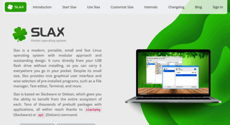 Как пользоваться slax linux