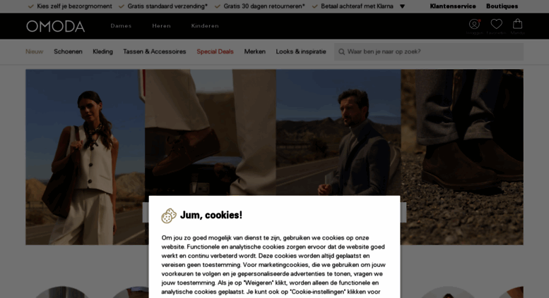 Access omoda.com. Kleding, schoenen, tassen en accessoires | Omoda