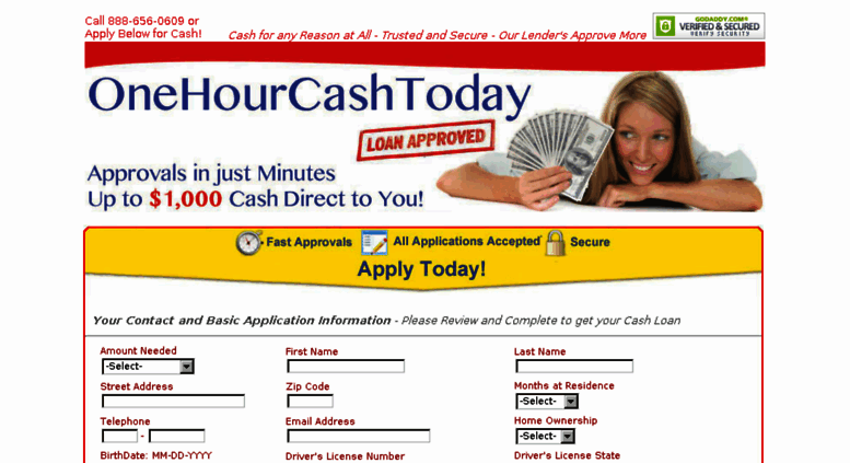 Access 0 OneHourCashToday - Fast Cash Approvals