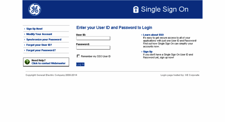 Access onehr.ge.com. GE Single Sign On