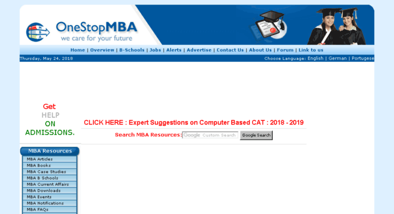 Access Onestopmba Com Free Mba Preparation Cat Mat Gmat Xat