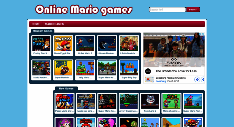 mario games for free on the web mario games for free on the web