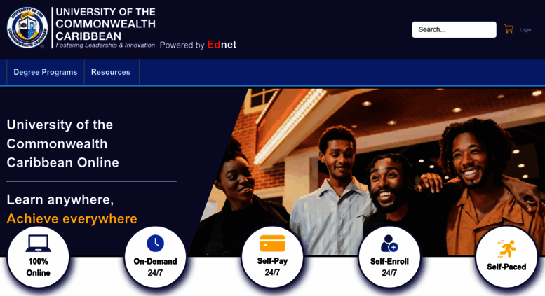 Access Online Ucc Edu Jm University Of The Commonwealth Caribbean Online Ucc Edu Jm Screenshot