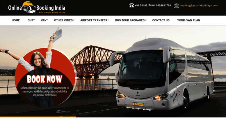online volvo bus booking india