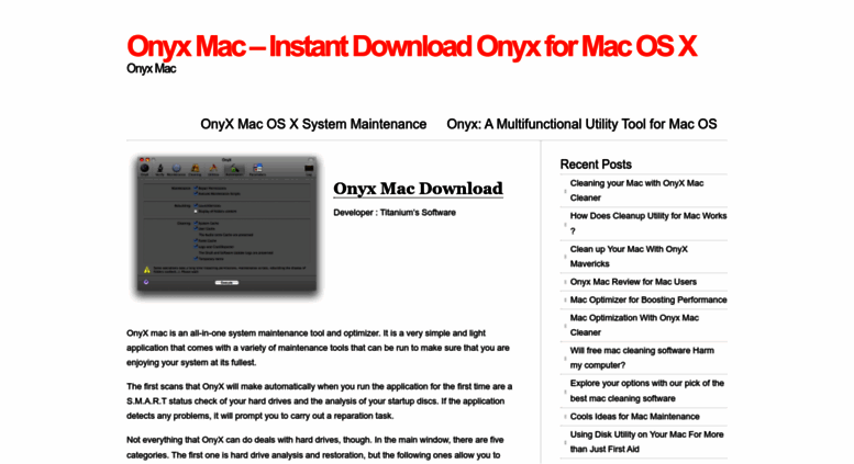 SCARICARE ONYX MAC