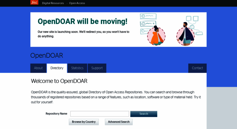 Access opendoar.org. Welcome to OpenDOAR - v2.sherpa