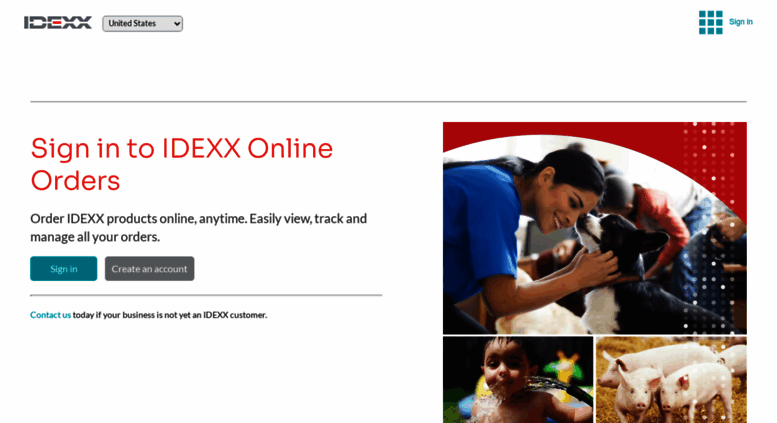Access order.idexx.com. IDEXX Online Orders