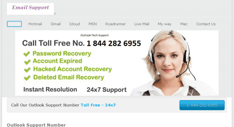 outlook support contact number