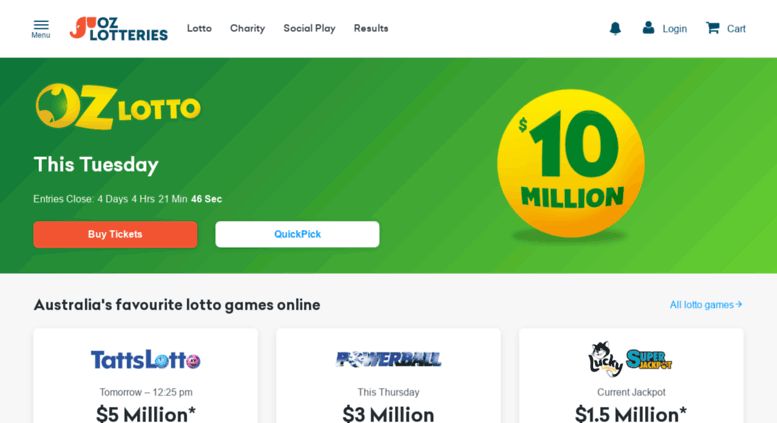 Oz Lotto Online Australia