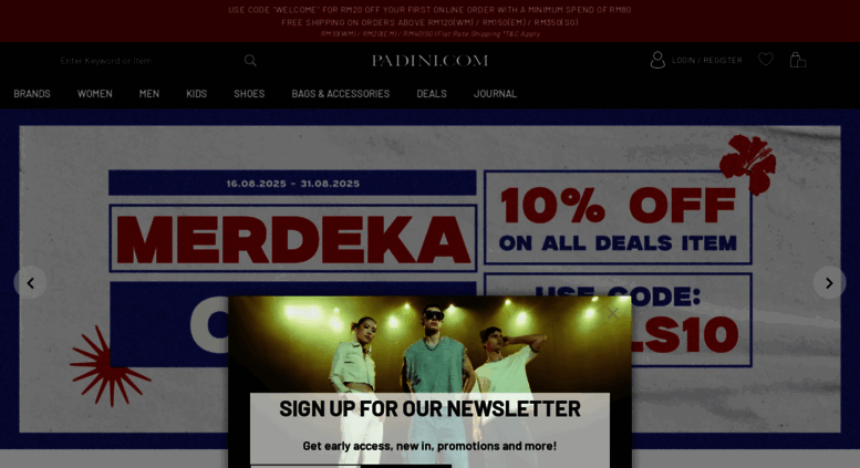 Access Padini Com Padini Com Online Shopping Malaysia Fashion Shoes Bags Accessories For Women Men And Kids