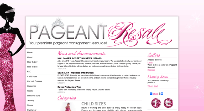 pageant resale sites