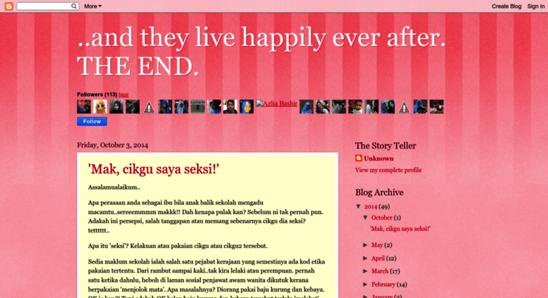 Access Paishblog Blogspot Com And They Live Happily Ever After The End