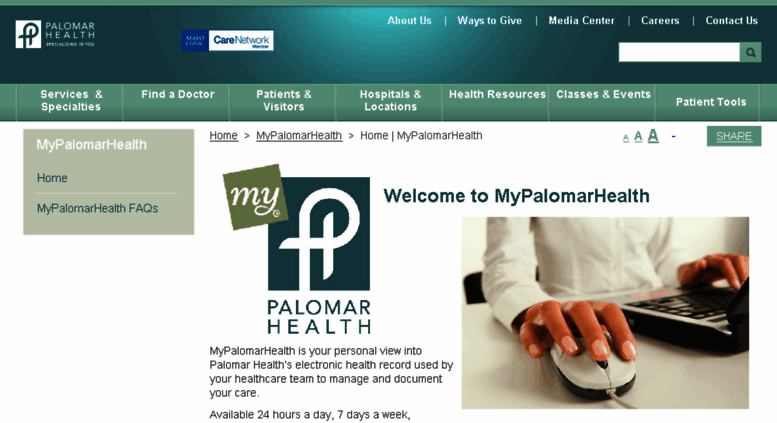 Access Palomarhealth iqhealth MyPalomarHealth Palomar Health 