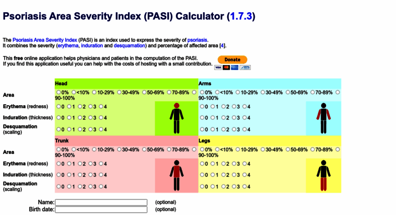 psoriasis area severity index