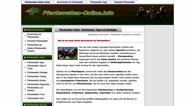 Pferdewetten Online Pferdewetten Online