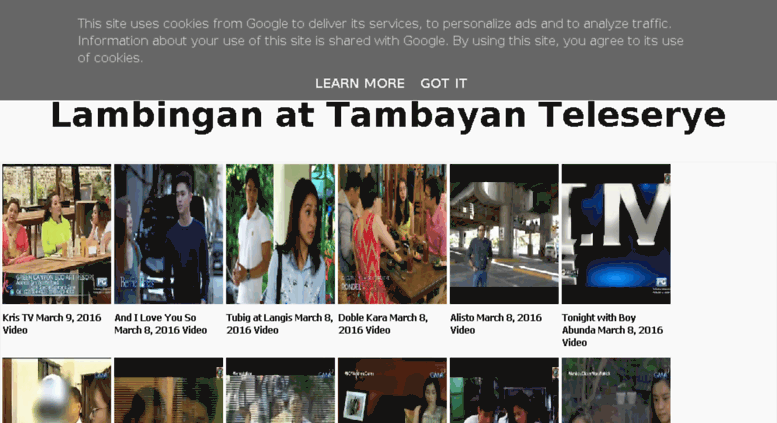 lambingan at tambayan teleserye