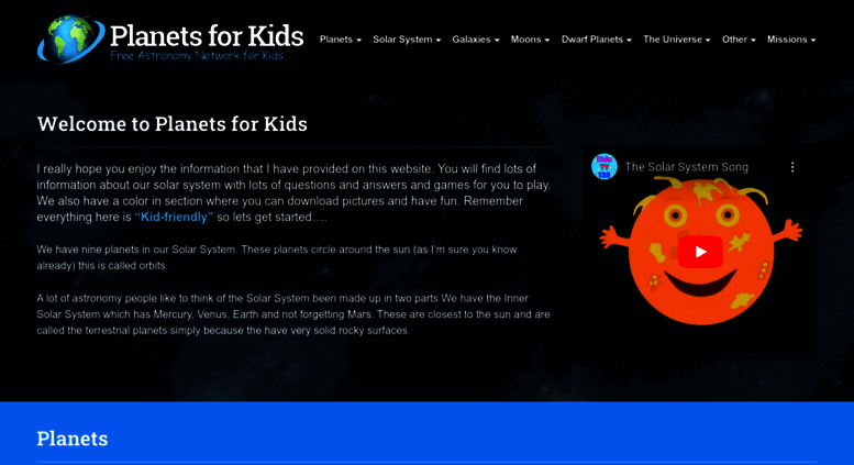 Access Planetsforkidsorg Planets For Kids Solar System