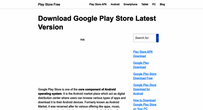 google play store apk download for pc