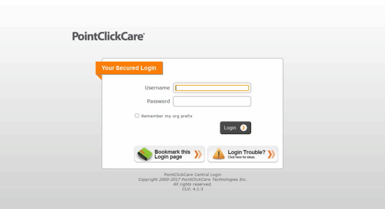 Access Pointclickcare us PointClickCare Login