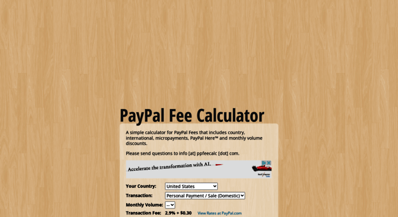 Access Ppfeecalc International Paypal Fee Calculator Ppfeecalc International Paypal Fee Calculator