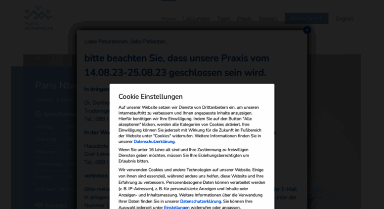 Access Praxis Ntampakas De Arzt Internist Hausarzt In Munchen