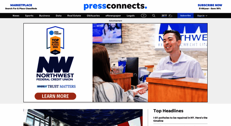Access pressconnects.com. Binghamton New York News - pressconnects.com