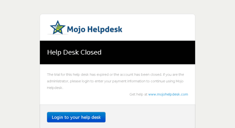 Access Proathleteinc Mojohelpdesk Com Mojo Helpdesk Account Closed