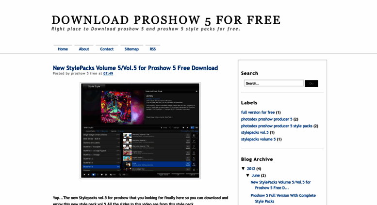 proshow style packs proshow style packs