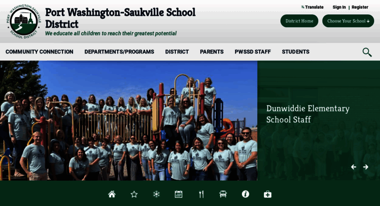 Access pwssd.k12.wi.us. Port Washington-Saukville School District