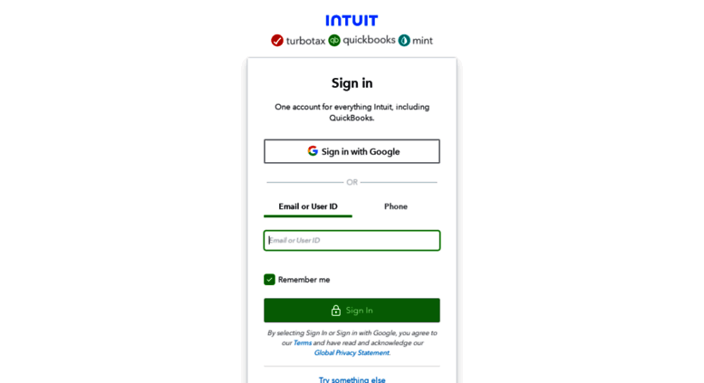 intuit quickbooks online accountant login page