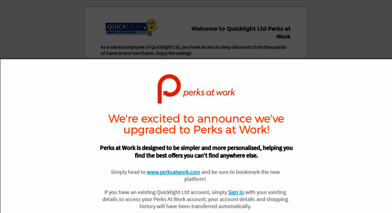 Perks At Work >> Access Quicklight Corporateperks Com Sign In Quicklight Perks At Work >> Access Quicklight Corporateperks Com Sign In Quicklight