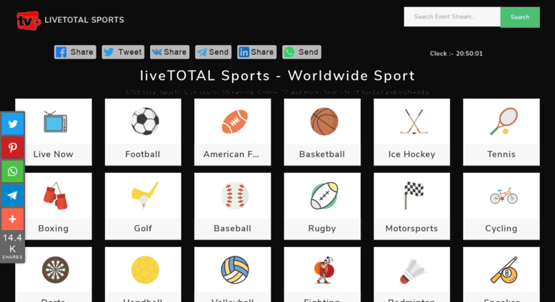 Access rajangan.net. Live TOTAL - Web Sports Online For Free