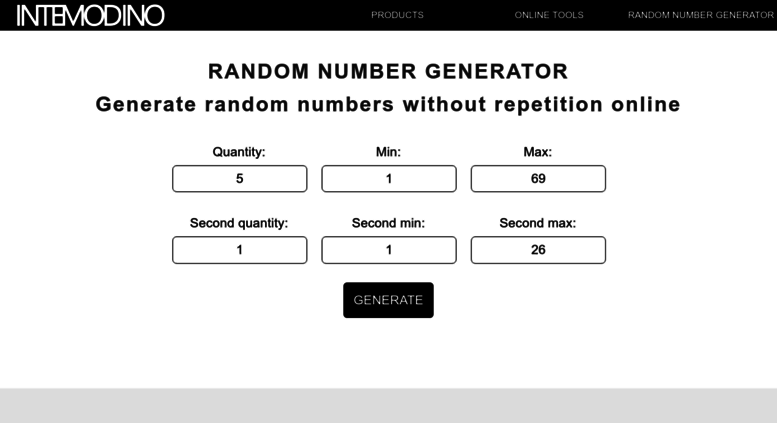 Access Randomnumbergenerator Intemodino Com Random Number Generator By Intemodino