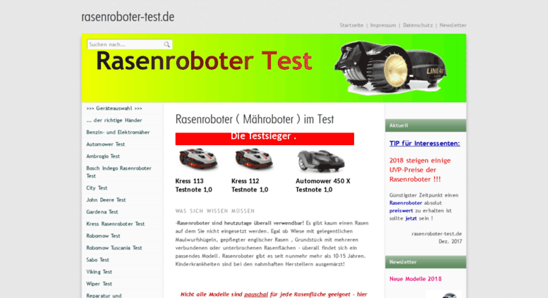 Bosch mähroboter test