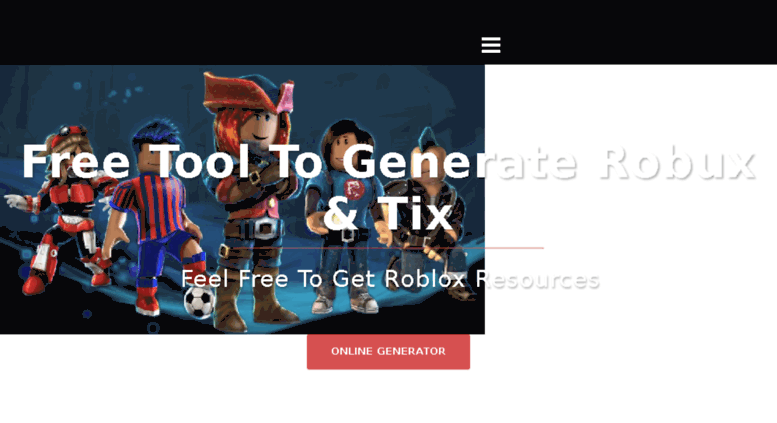 Access Rbxgenerator Com Online Roblox Hack Free Robux Robux