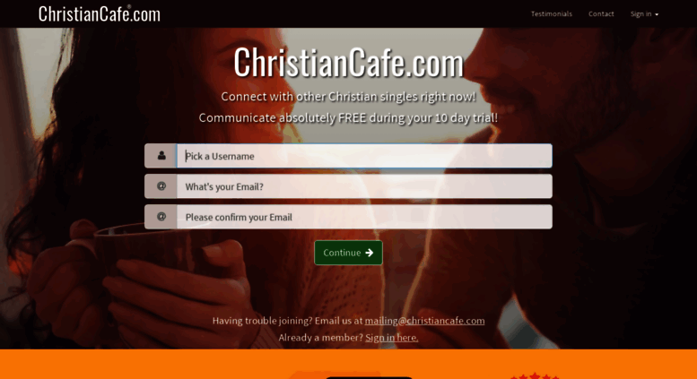 christian cafe free trial