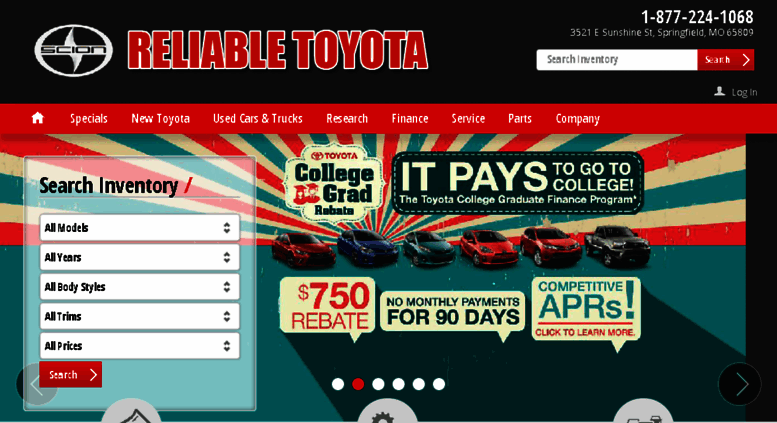Reliable Toyota Springfield Mo >> Access Reliabletoyotamo Calls Net Toyota Dealership Reliable Toyota Springfield Mo >> Access Reliabletoyotamo Calls Net Toyota Dealership