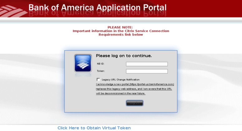 remote access bank of america