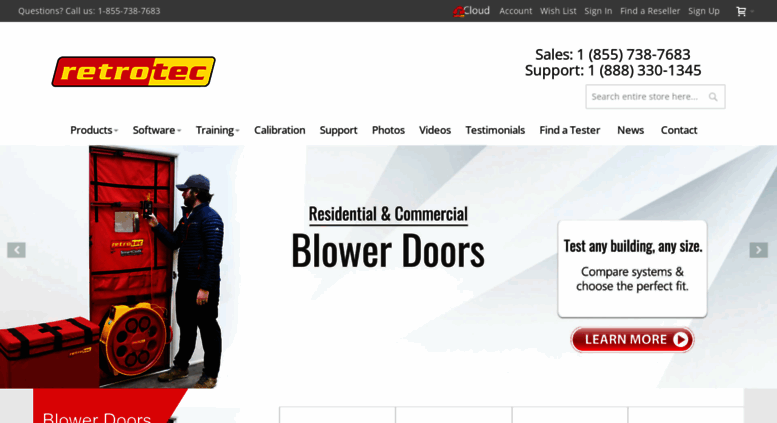 Access Retrotec Com Retrotec Blower Door Test Equipment Duct
