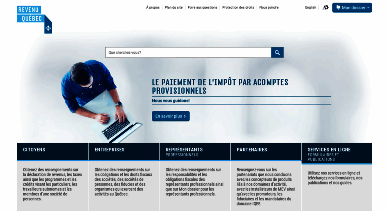 mon dossier impot quebec