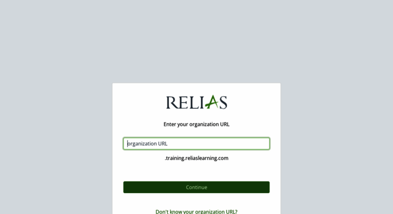 Access Richfield training reliaslearning Relias Authentication