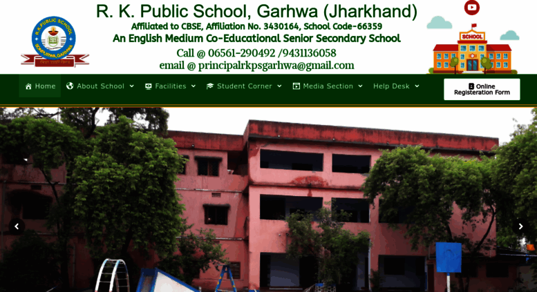 Access rkpsgarhwa.com. RK PUBLIC SCHOOL – GARHWA
