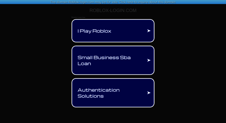 Access Roblox Logincom - www roblox login com