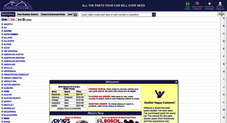 Access Rockauto Com Rockauto
