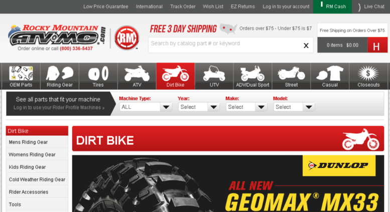 rocky mountain dirt bike gear