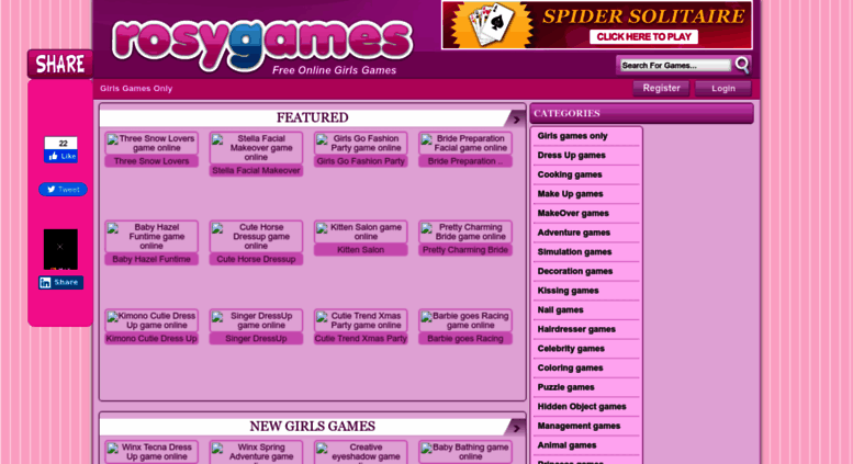 Access Rosygames Com Girls Games Only Free Games For Girls